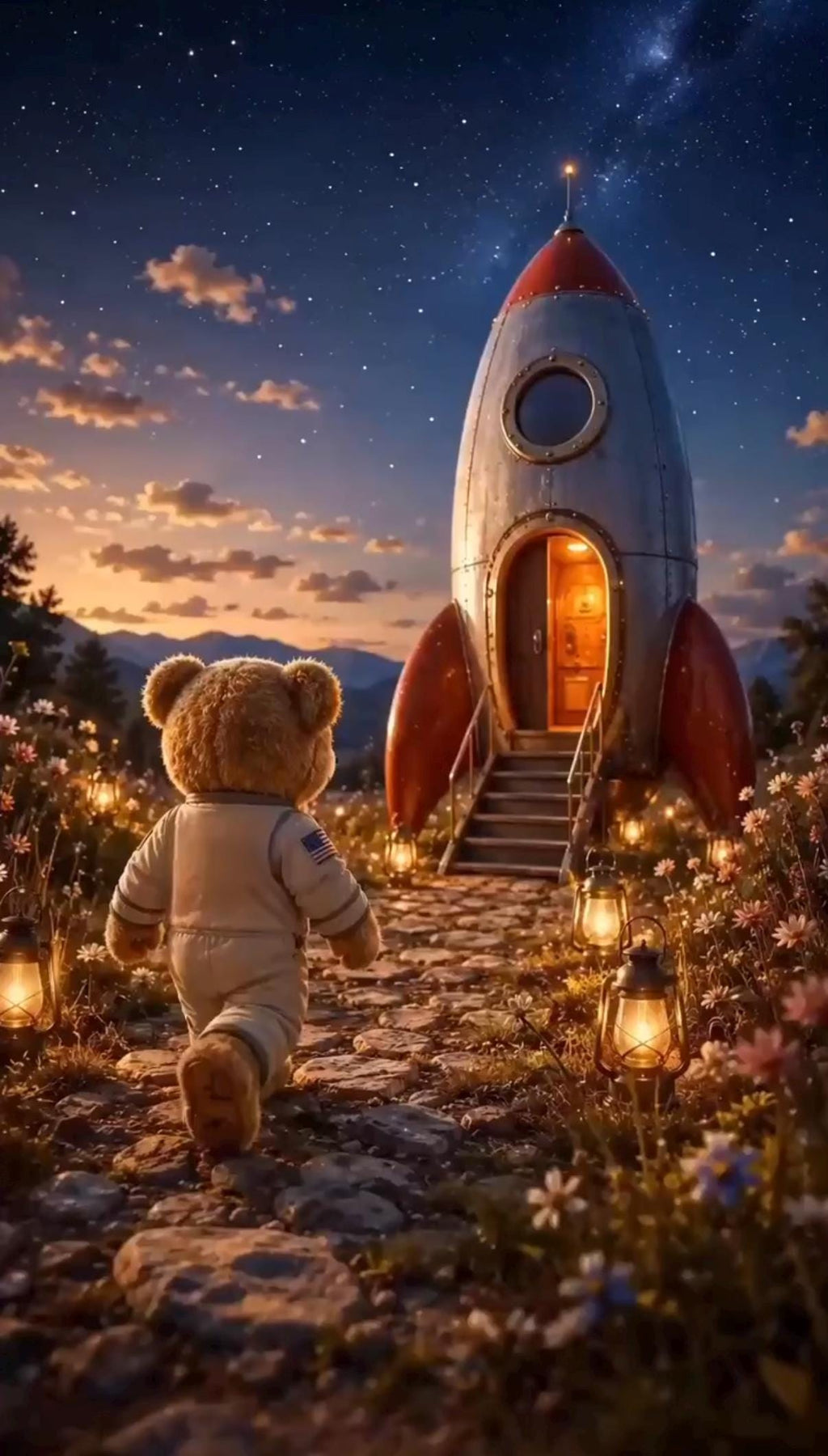 Cinematic Space Adventure Birthday Invitation | Animated, Digital, and Editable in Canva