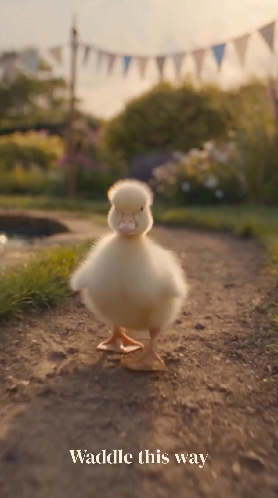 Cinematic Duckling Birthday Invitation Template | Animated, Digital, and Editable in Canva