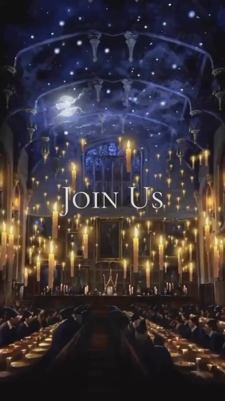 Enchanted Cinematic Party Invitation, Editable Canva Templates for Fantasy Celebrations