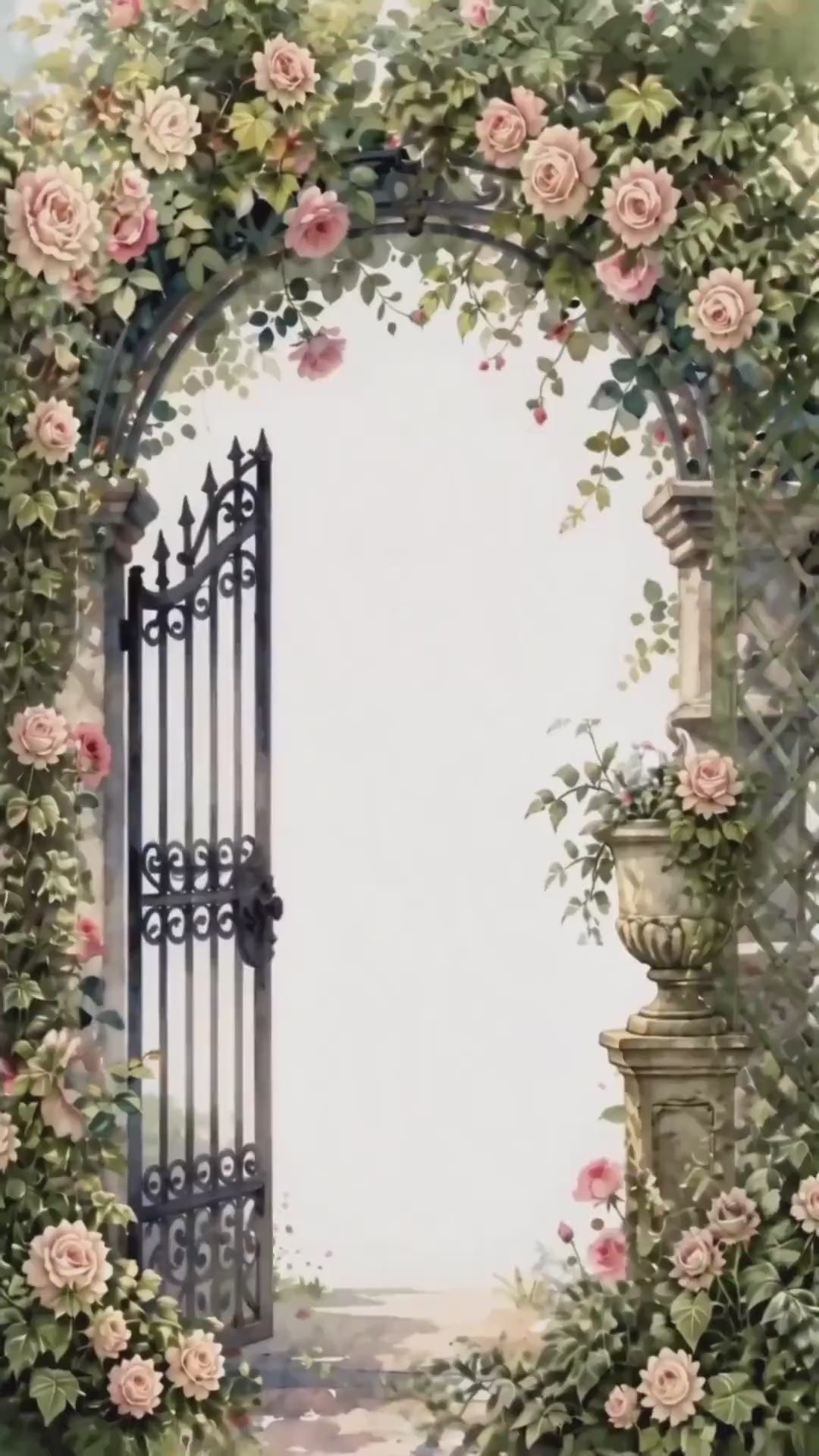 Cinematic Secret Garden Bridal Brunch Invitation | Animated Canva Template | Instant Download