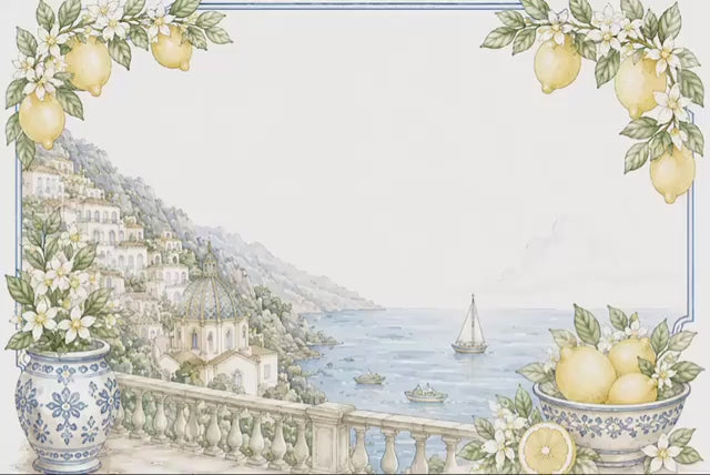 Animated Amalfi Coast Save the Date | Editable Canva Wedding Video | Mediterranean Wedding Invitation | Digital Save the Date | Instant Down