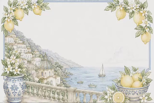 Animated Amalfi Coast Save the Date | Editable Canva Wedding Video | Mediterranean Wedding Invitation | Digital Save the Date | Instant Down