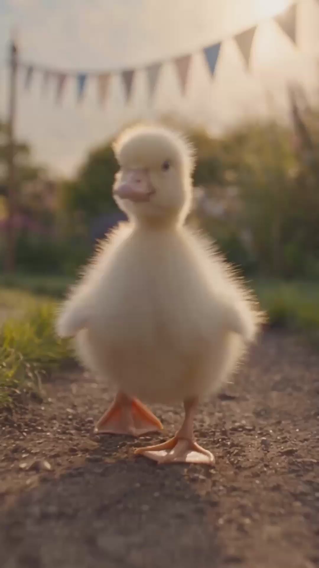 Cinematic Duckling Birthday Invitation Template