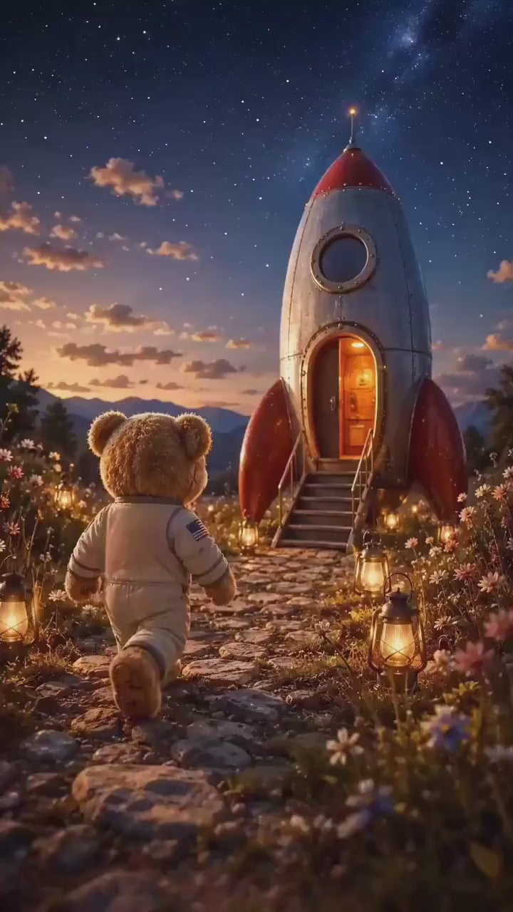 Cinematic Space Adventure Birthday Invitation | Animated, Digital, and Editable in Canva